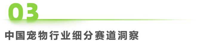 中國寵物行業(yè)細分賽道洞察