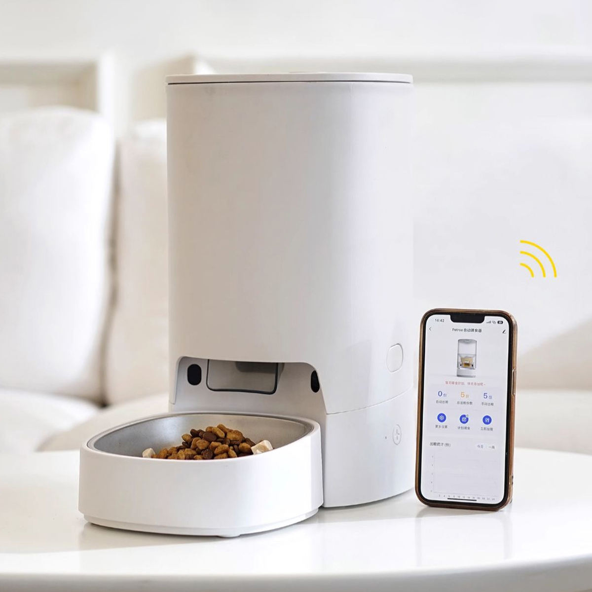 PETREE 3.5升WIFI App控制自動(dòng)喂食器